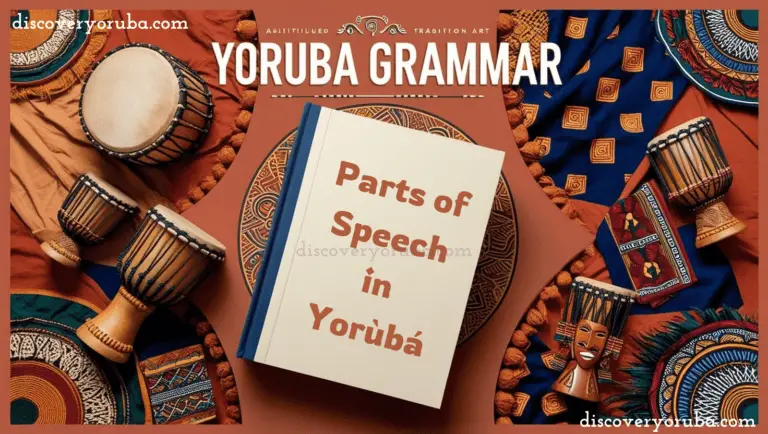parts of speech in yoruba